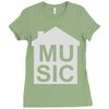 house music Ladies Fitted T-Shirt