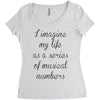 i imagine my life as a series of musical numbers Women's Triblend Scoop T-shirt