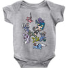 return of the plushes Baby Onesie