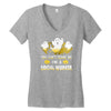 social worker 1 Women's V-Neck T-Shirt