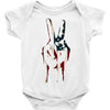 peace and love usa flag Baby Onesie