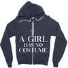 a girl has no costume Zipper Hoodie