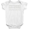 mimosa sundays brunch mens Baby Onesie