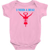 i need a hug Baby Bodysuit