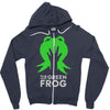 the green frog Zipper Hoodie