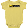 nikon camera i am nikon Baby Onesie