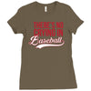 there's no crying in baseball Ladies Fitted T-Shirt