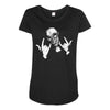 devil horns Maternity Scoop Neck T-shirt