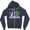 chillkrote smoke weed punk gras Zipper Hoodie