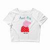 peppa pig aunt pig Crop Top