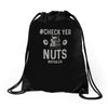 check yer nuts best trending Drawstring Bags