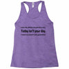 i can only please 1 person a day Racerback Tank