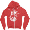 angry bomb Zipper Hoodie