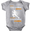 the best grandpas go running Baby Bodysuit