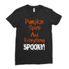 pumpkin spice and everything spooky Ladies Fitted T-Shirt