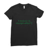 i before e Ladies Fitted T-Shirt