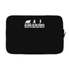 be nice to fat people bear chase funny pub joke Laptop sleeve