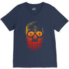 skull gradient V-Neck Tee