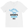 grumpa saurus rex V-Neck Tee