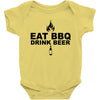 eat bbq drink beer Baby Bodysuit