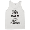 keep calm and eat bacon t shirt funny parody meat tee food pig hog bre Tank Top