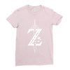 the legend of zelda - breath of the wild white logo Ladies Fitted T-Shirt