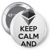Keep Calm And Hodl Ethereum Pin-back button