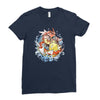 shining splash koi Ladies Fitted T-Shirt