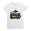 I Want To Leave Ladies Fitted T-Shirt