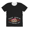 February Peeking Out Baby Girl All Over Women's T-shirt