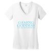 gaming goddess you may bow before me Women's V-Neck T-Shirt