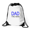 dad the man Drawstring Bags