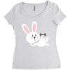 gym rabbit Women's Triblend Scoop T-shirt