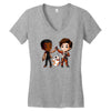 high five! Women's V-Neck T-Shirt