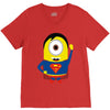 minion parody superman V-Neck Tee