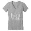 i'm a hooker on the weekends Women's V-Neck T-Shirt