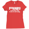 rugby a hooligans gentlemen Ladies Fitted T-Shirt