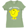 mr happy Ladies Fitted T-Shirt