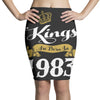 kings are born in 1983 Pencil Skirts