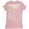 August Girl Facts Virgo Ladies Fitted T-Shirt