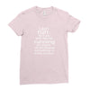 i don't run Ladies Fitted T-Shirt