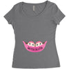 Two Peas In a Pod Twin Baby Girls Women's Triblend Scoop T-shirt