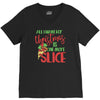 pizza christmas humor V-Neck Tee