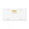 drunk in love License Plate