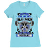 old man was your first mistake Ladies Fitted T-Shirt