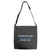 i do what the voices in my wifes head Adjustable Strap Totes