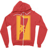 rock climbing wall climb indoor outdoor 2 Zipper Hoodie