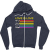 lightsaber rainbow Zipper Hoodie