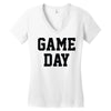 game day Women's V-Neck T-Shirt