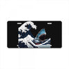 Great White Wave Shark License Plate